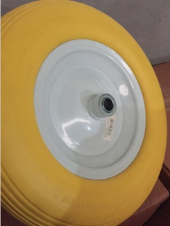 Kottikärrynpyötä PU-Foam täyte. Koko:  16"X4.00-8
