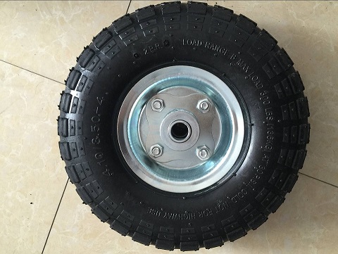 Nokkakärryn varapyörä, 10"X3.50-4 pneumatic wheel  