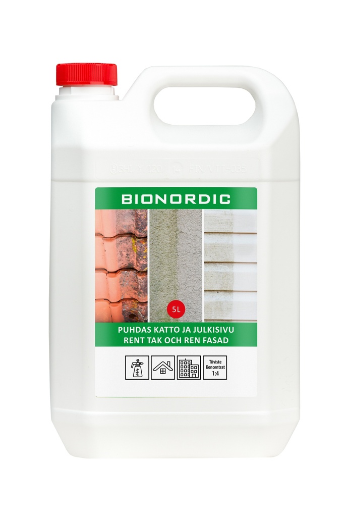 BIONORDIC Puhdas katto- ja julkisivu 5L ME 3 kpl
