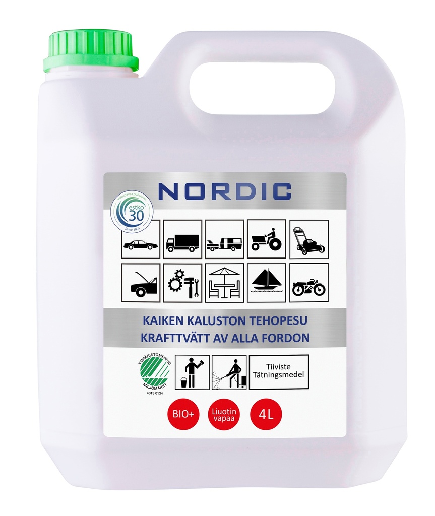 NORDIC Kaikenkaluston pesuaine 4L ME 3 kpl