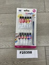 Akryylimaalisetti. 10*6ml maalia ja sivellin
