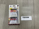 Akryylimaalisetti. 10*6ml maalia ja sivellin