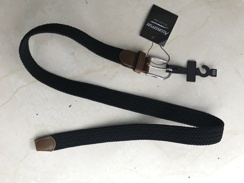 Miesten joustovyö 3,3x120cm, musta