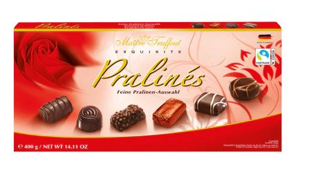 Assorted pralines red 400g