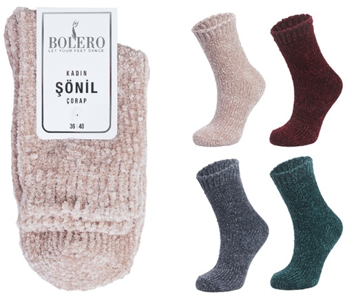 STOCK! Naisten Chenille pehmosukka 36-40