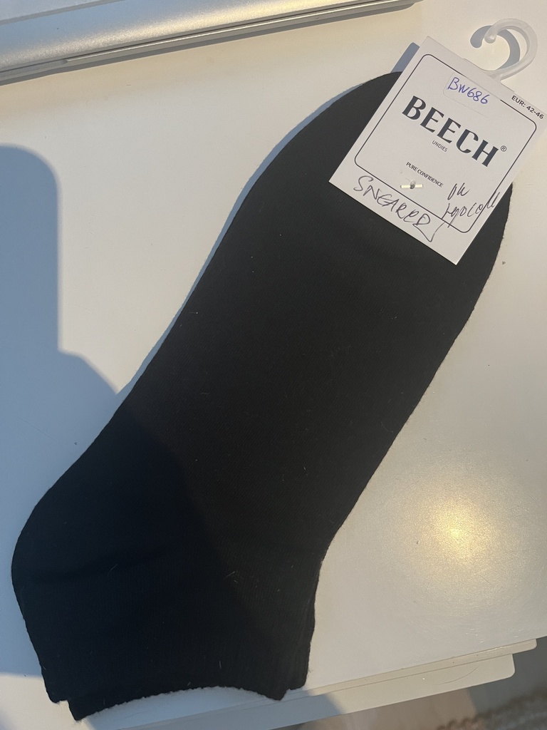 UUTUUS! Lyocell yksivärinen sneakersukka 35-38, 1par/pkt. 