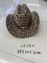 Lierihattu Cowboy leopardikuvio beige