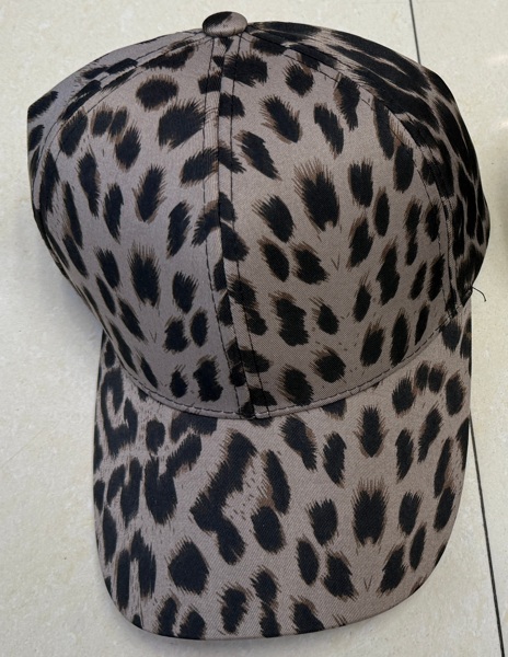 Lippis leopardikuvio harmaa