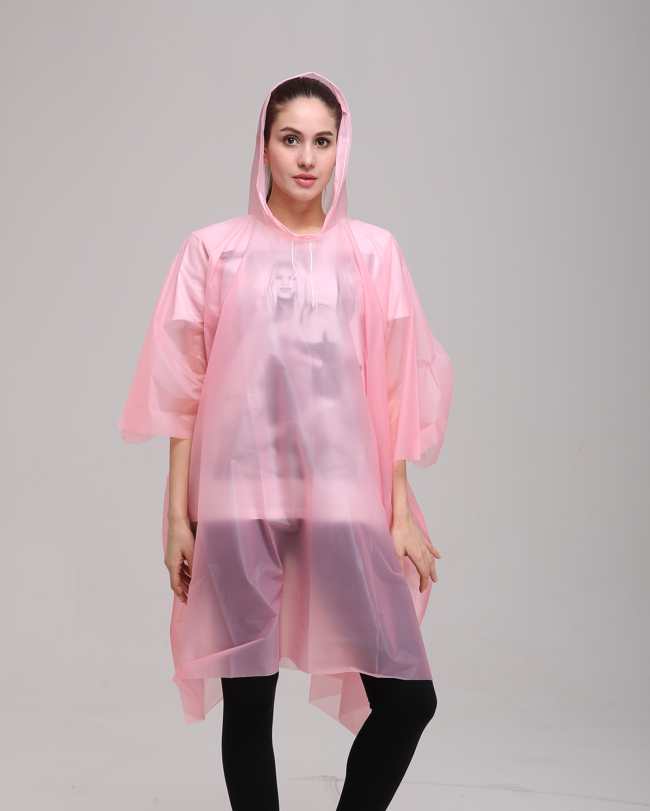 Sadeponcho, valkoinen