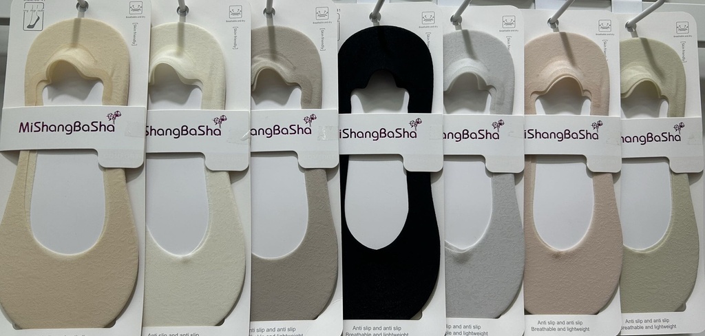 UUTUUS! Naisten sileä avokas-sukka, one size 2par/pkt.