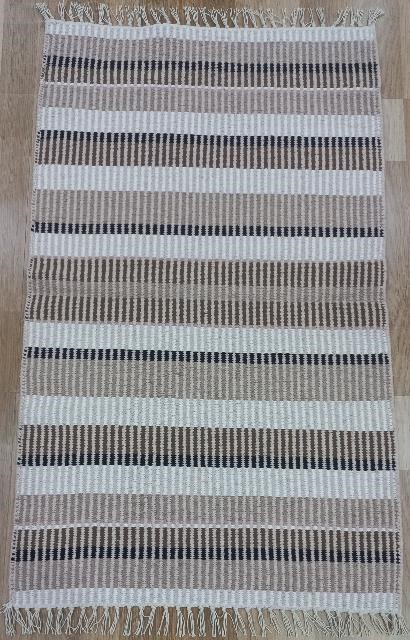 UUTUUS! Puuvillamatto ALFA hapsuilla 150x80cm,  Sand-fusion