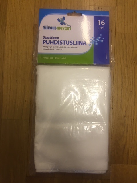 Siivousmestari staattinen puhdistusliina 16kpl/pkt