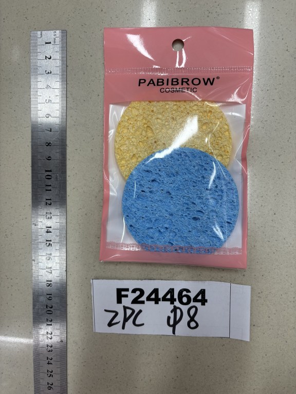 Meikinpesusieni 2 kpl, halk 8 cm,  materiaali: selluloosa, värilaj.