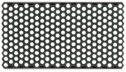 UUTUUS! Kumimatto Roxy 40x60cm, 0,8mm, musta