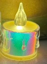 UUTUUS! LED hologrammi tuikkukynttilä kirkas PP, 3,6x5,0cm, sileä pinta