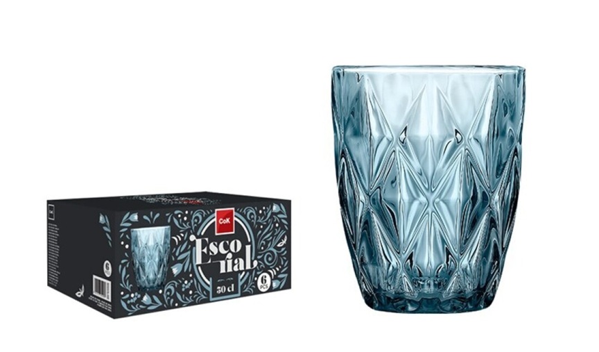 Juomalasisetti Escorial 30 cl sininen 6kpl/pkt