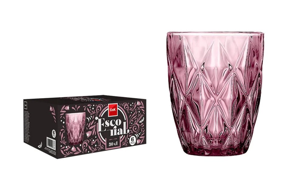 Juomalasisetti Escorial 30 cl pinkki 6kpl/pkt
