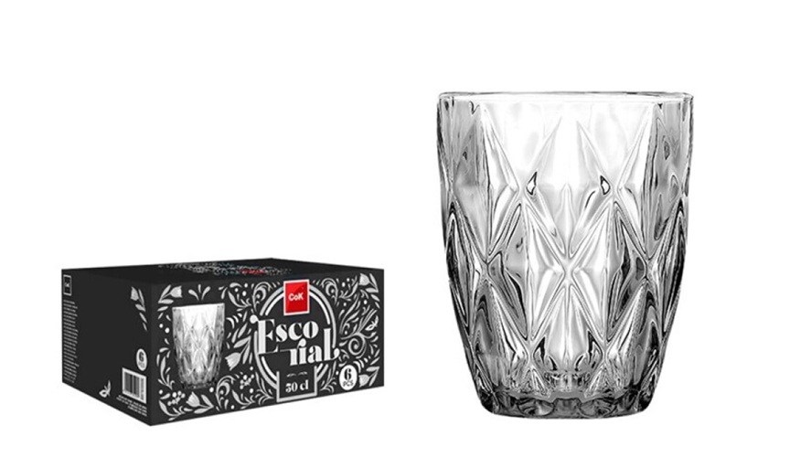 Juomalasisetti Escorial 30 cl kirkas 6kpl/pkt