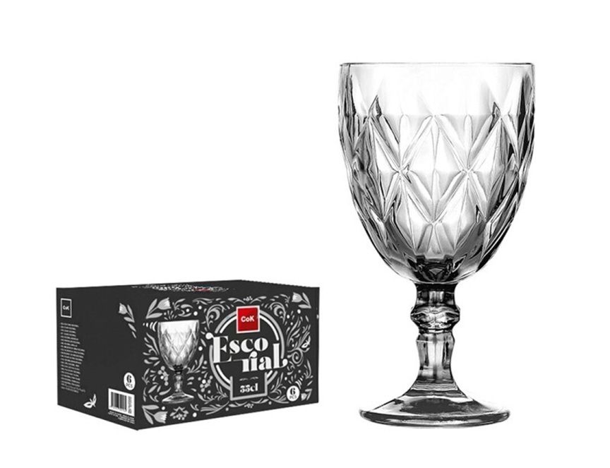 Viinilasisetti Escorial 35 cl kirkas 6kpl/pkt