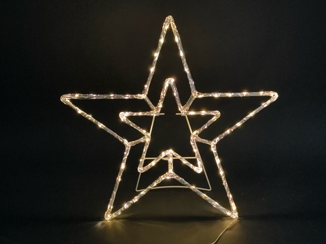 Uutuus! Tähti akryylikoriste Ø 50cm 80Led
