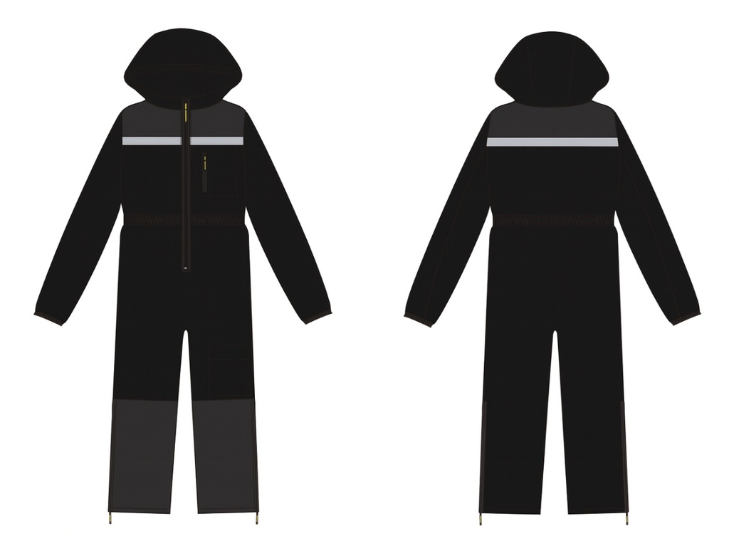 VUONO Toppa/talvihaalari musta, koko 4XL