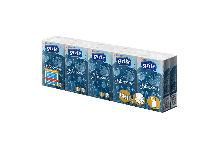Grite Blossom nenäliina 10kpl, 10-pack