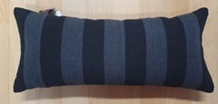 Saunatyyny tasaraita 22x50cm, musta/harmaa