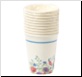 PERUTTU! Party kartonkikupit 250ml, 10kpl, kukat