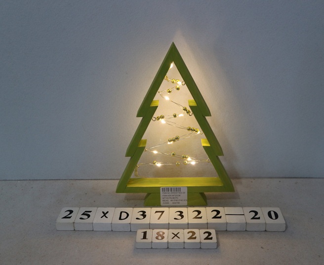 Uutuus! Led- Kuusikoriste 18x22cm