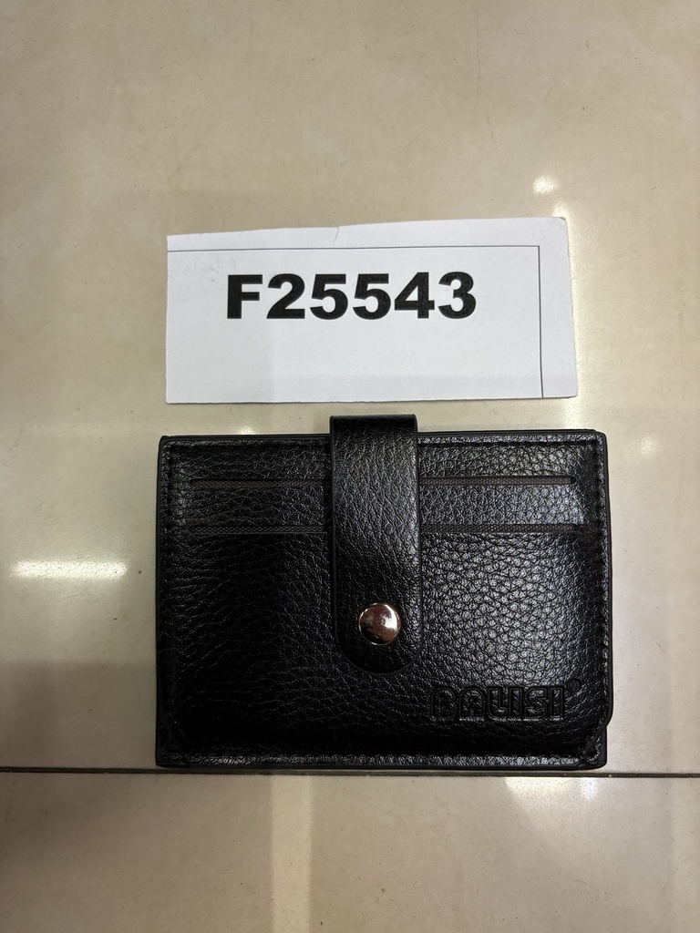 Lompakko, 10.8*8*1cm, musta, ilman logoa.