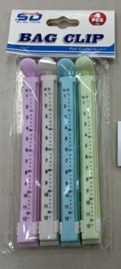 Pussinsulkija 4kpl, 16cm, pastellivärit