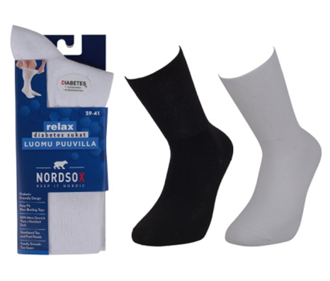LISÄTTY! Diabetes sukka ( paksumpi talvimalli, frotee pohjalla ) 39-41, tummanharmaa