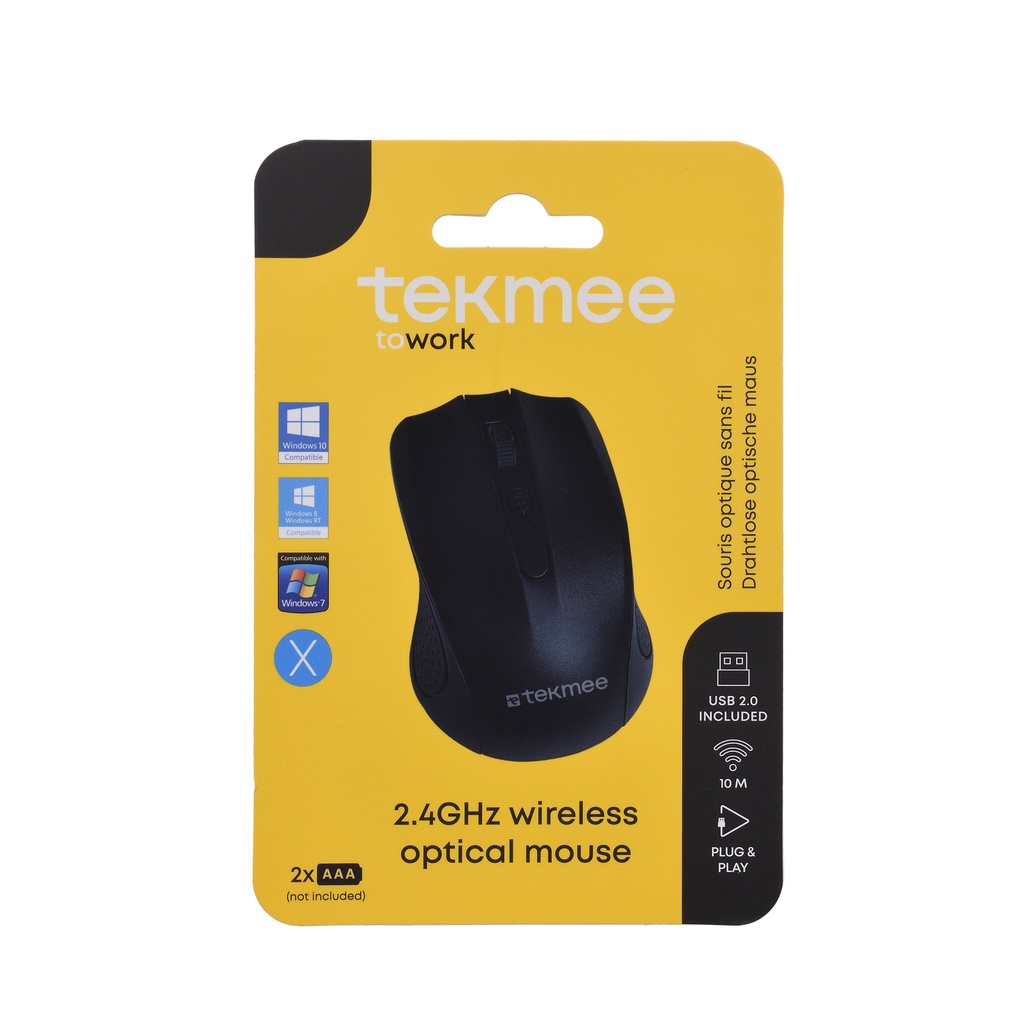TEKMEE Langaton hiiri 1600DPI 2,4G