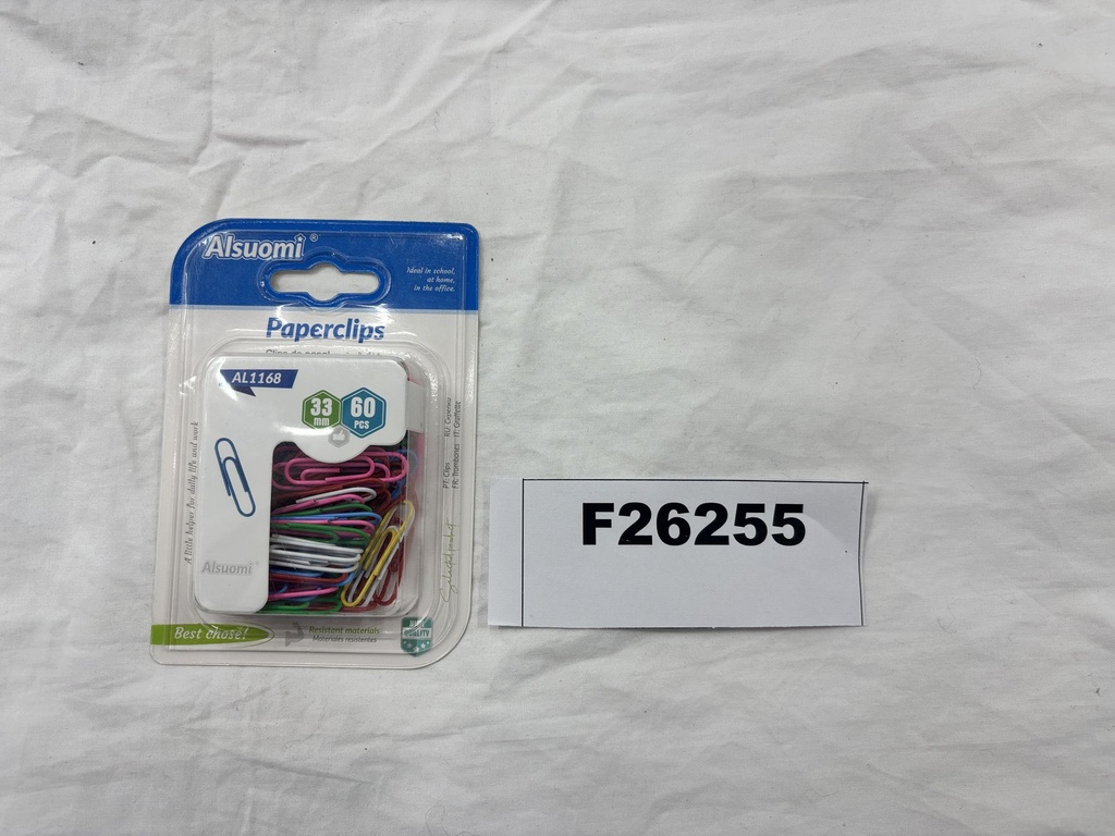 Paperiliitin, 60 kpl, 33 mm. 