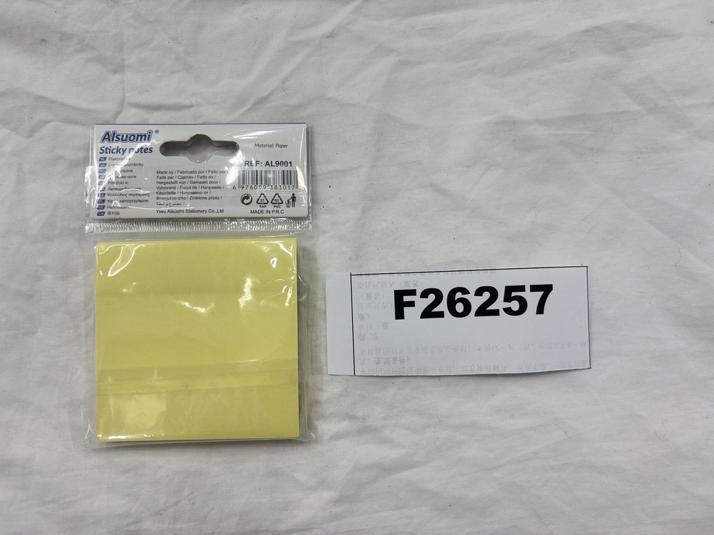 Muistilaput liimalla, 100 kpl, 76x76 mm