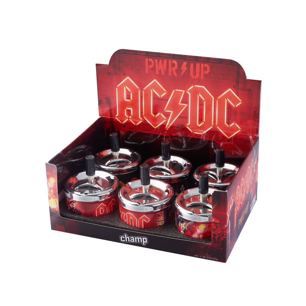 CHAMP AC/DC PUSH METALLI TUHKAKUPPI  9CM 