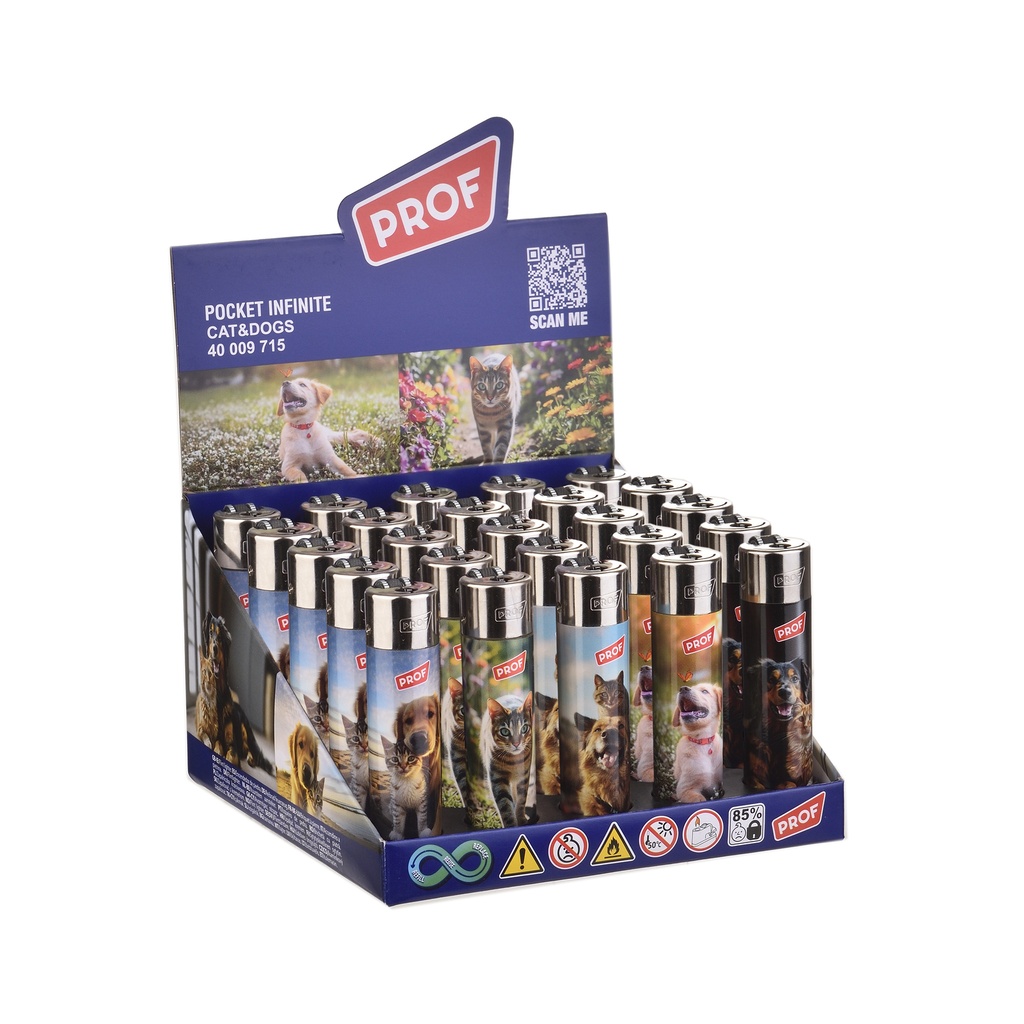 Sytytin PROF CATS & DOGS REFILL ROUND FLINT