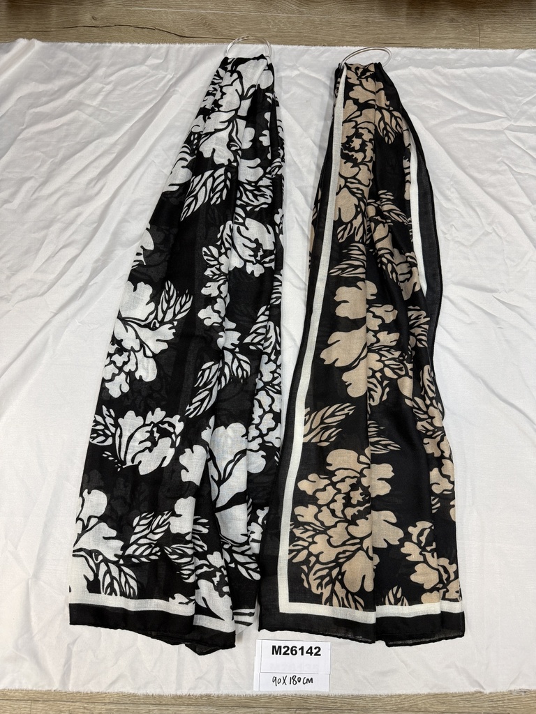 Huivi 85x180 cm kukka