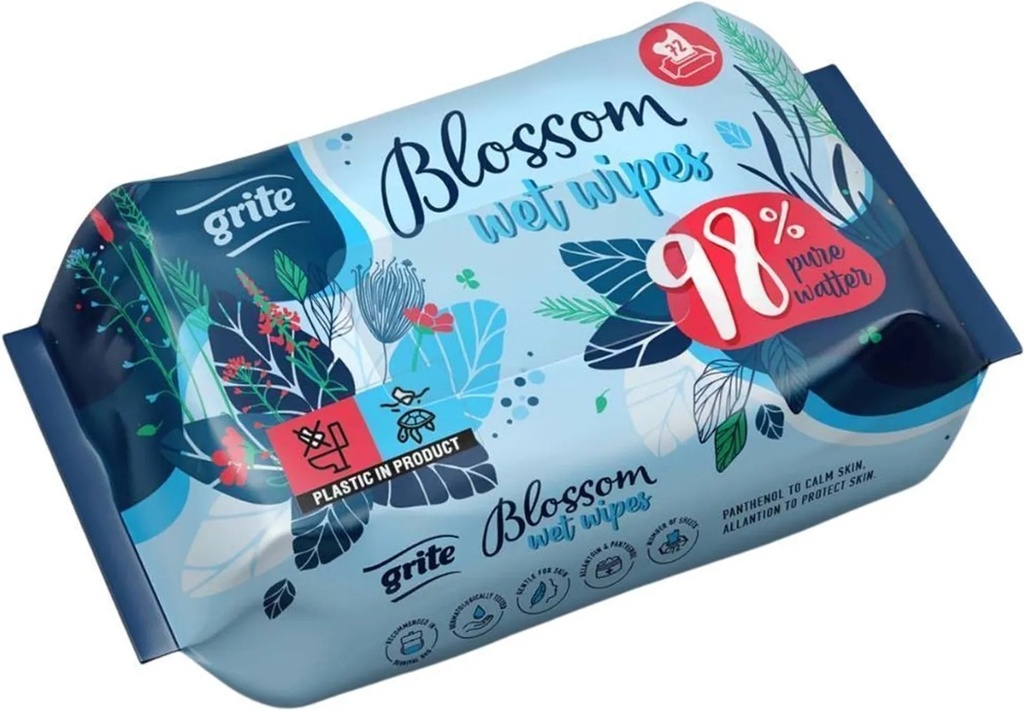 Grite Blossom kosteuspyyhe 72kpl