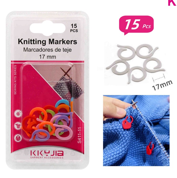 Silmukkamerkki 17mm 15kpl/pkt