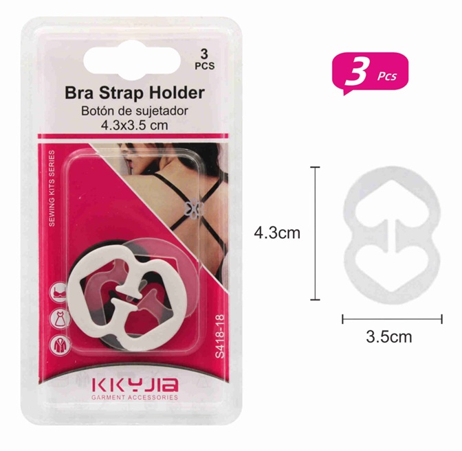 PERUTTU! Rintaliivien olkainpidike 4.3x3.5cm, 3 kpl/pkt