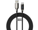 Veger Punottu Kaapeli LED näyttö, USB A-C 66W 1,2M
