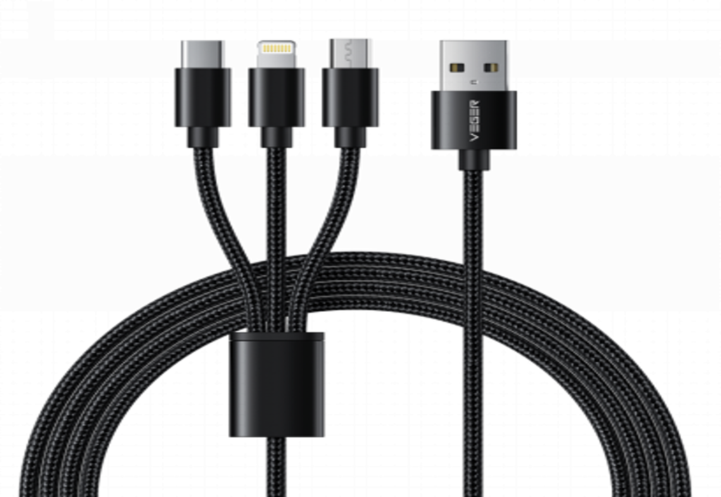 Veger Kaapeli USB  A- 3-IN1, 12W, 1,5M