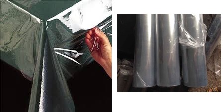 Pöytäliinan kirkas suojamuovi rullassa 137cm x 50m
