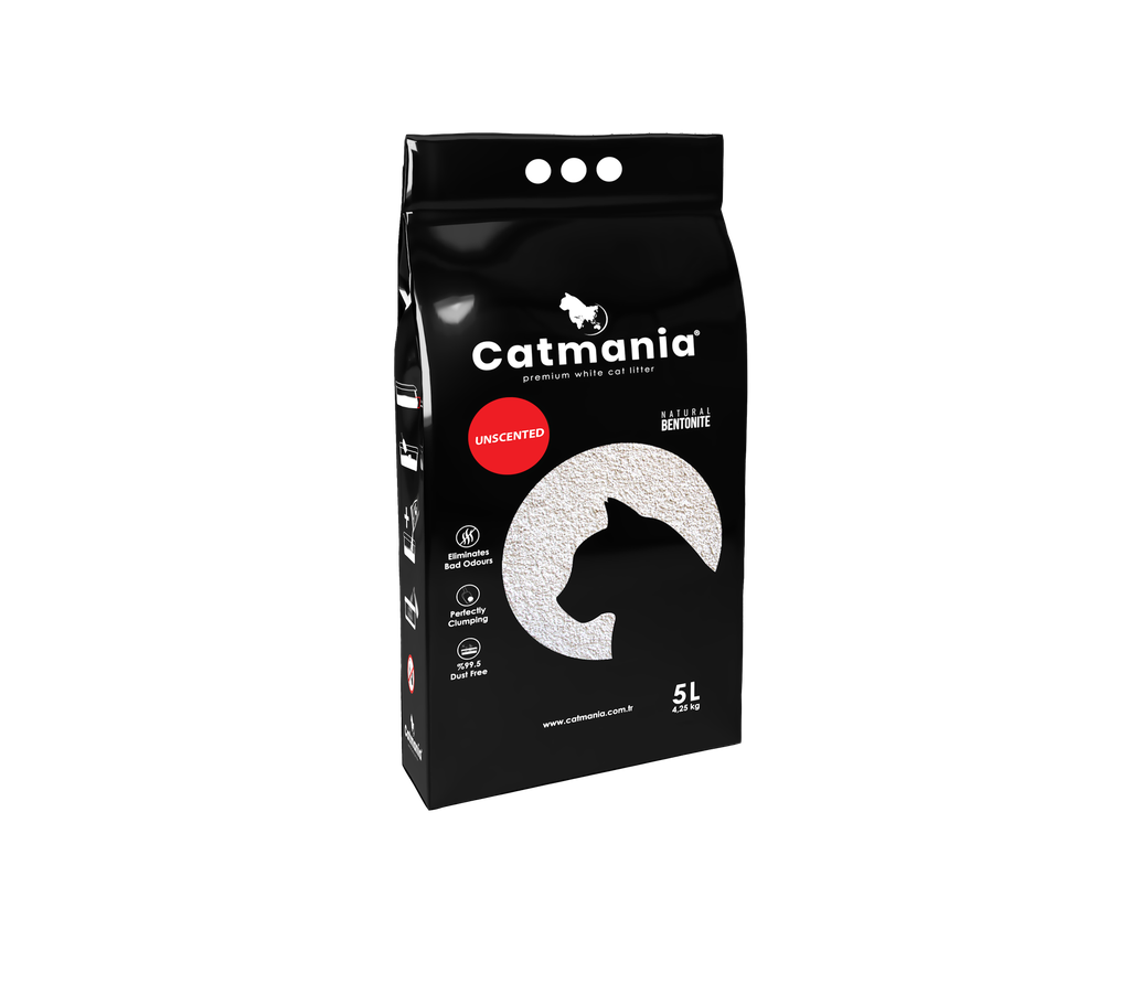CATMANIA Paakkuuntuva kissanhiekka 5litraa = n. 4,25kg pussi