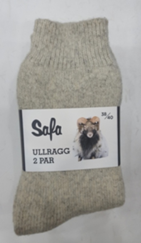 Paksu Eskimo villasukka 1par/pkt. 40-42, harmaa, stock