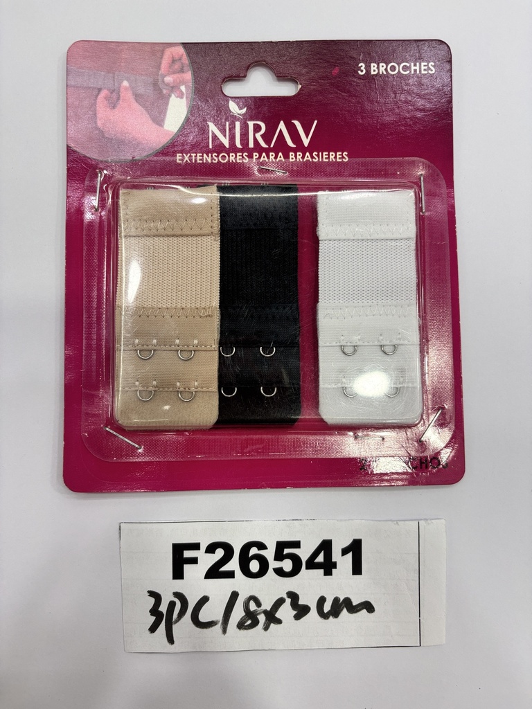 Rintaliivien jatkopalat 3x8cm, 3 kpl/pkt