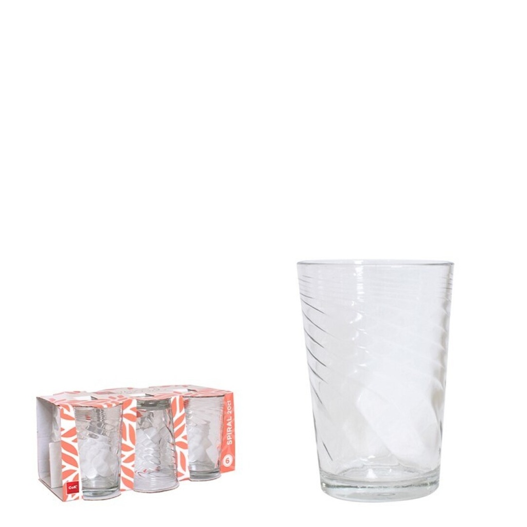 Juomalasisetti SPIRAL 6kpl/ setti. Vetoisuus 20cl.
