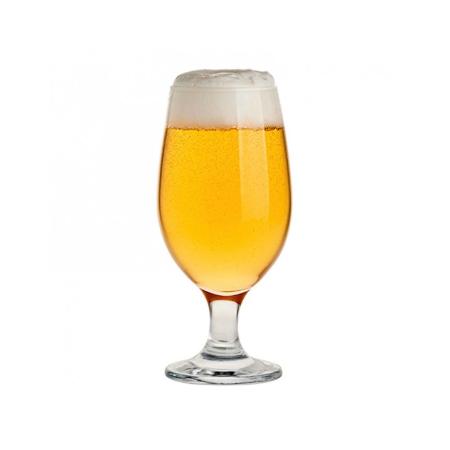 Jalallinen olutlasi BIRRA, vetoisuus 37cl. Enaritarra pohjassa. 