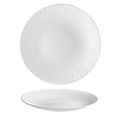 Lautanen PIANO halk. 27cm. Materiaal: opal lasi, joka kestävämpi kuin posliini. Ei halkeile, kevyt sekä mirkon -ja astiankonepestävä!
